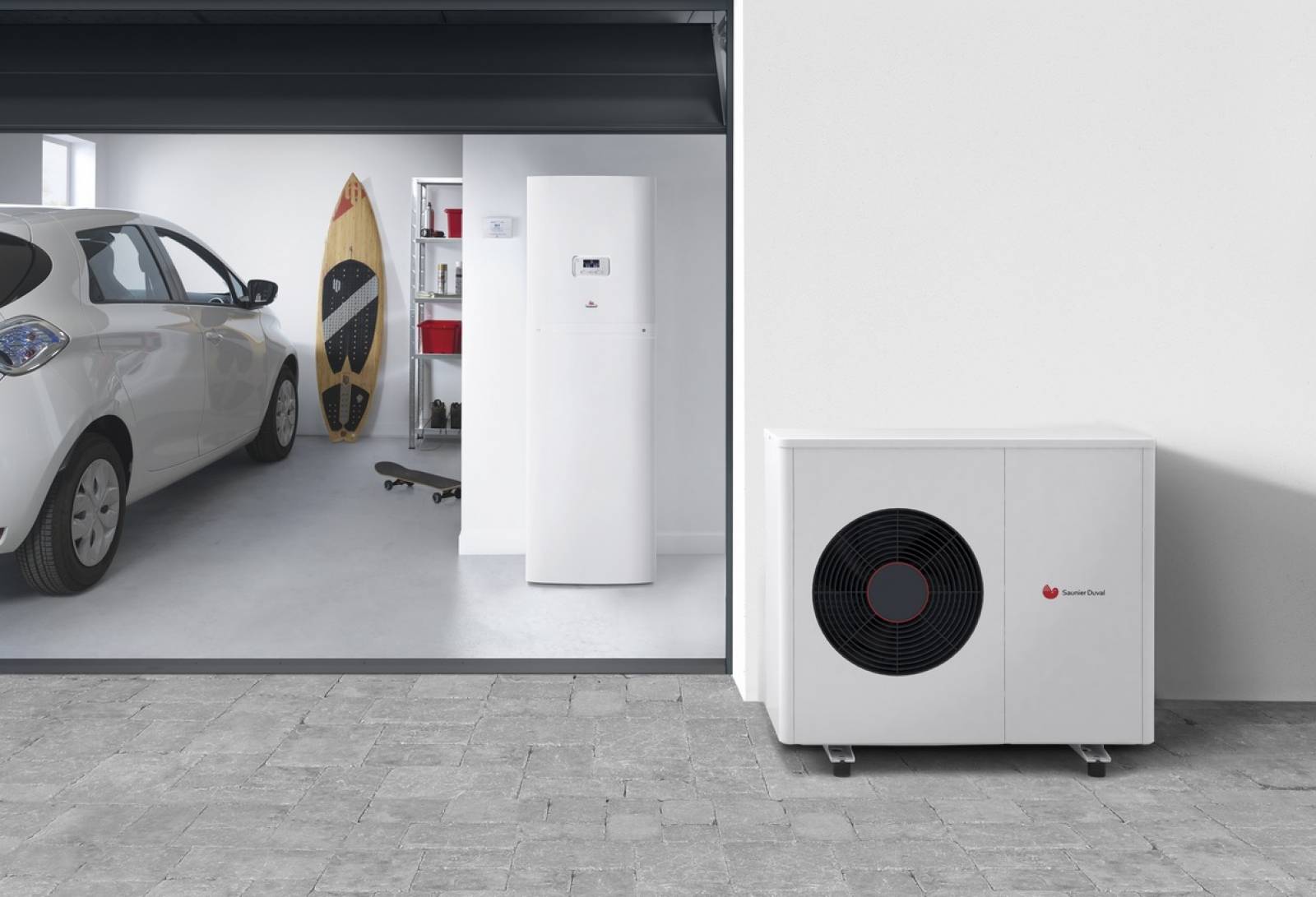 A MArseille UNITE EXTERIEURE POMPE A CHALEUR SAUNIER DUVAL GENIASET SPLIT